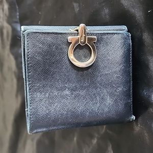 Ferragamo Black Leather Wallet